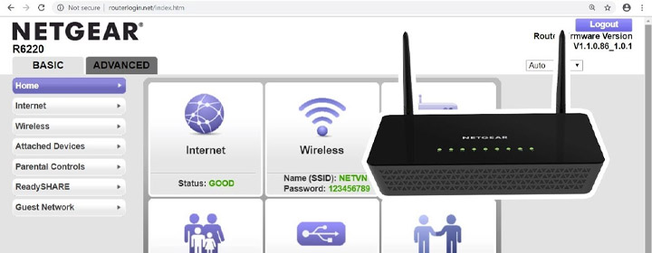 log into router